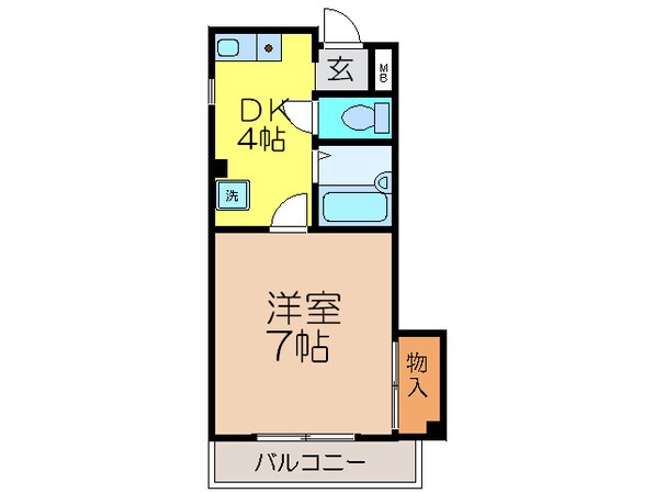 中村１０番館の物件間取画像